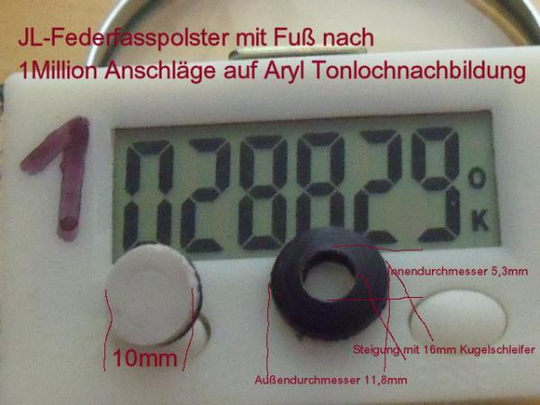 Federfasspolster mit Fuß